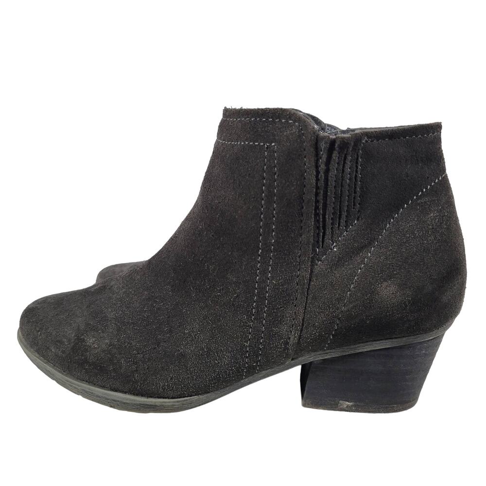 Blondo Women's Black Suede Waterproof Ankle Boots‎ Block Heel Size 7M